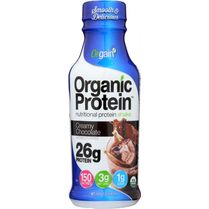 ORGAIN: Ready to Drink Creamy Chocolate Shake, 14 oz