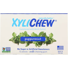 Load image into Gallery viewer, XYLICHEW: Sugar Free Chewing Gum Peppermint, 12 pc
