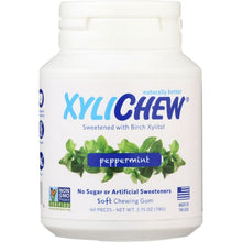 Load image into Gallery viewer, XYLICHEW: Sugar Free Chewing Gum Peppermint Jar, 60 pc
