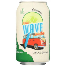 Load image into Gallery viewer, WAVE SODA: Cucumber Soda, 12 fl oz
