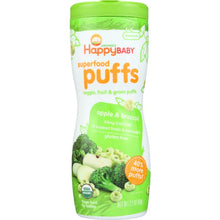 Load image into Gallery viewer, Happy Baby Organic Puffs Apple &amp; Broccoli, 2.1 Oz
