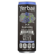 Load image into Gallery viewer, YERBAE: Enhanced Sparkling Water Acai Blueberry, 12 fl oz
