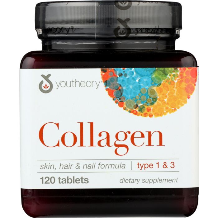 YOUTHEORY: Collagen Type 1 & 3, 120 Tablets