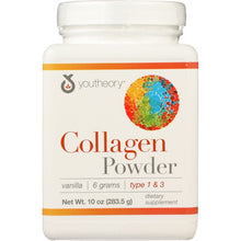 Load image into Gallery viewer, YOUTHEORY: Collagen Powder Vanilla, 10 oz
