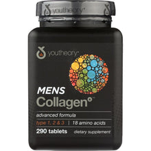 Load image into Gallery viewer, YOUTHEORY: Mens Collagen Advanced Formula, 290 tb
