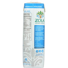 Load image into Gallery viewer, ZOLA: COCONUT WATER (1.0000 LT)
