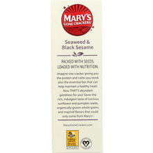 Load image into Gallery viewer, MARYS GONE CRACKERS: Cracker Seaweed &amp; Black Sesame Org 5.5 oz
