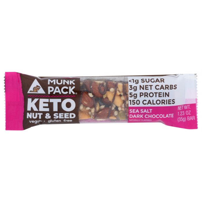 MUNK PACK: Sea Salt Dark Chocolate Keto Nut & Seed, 1.23 oz