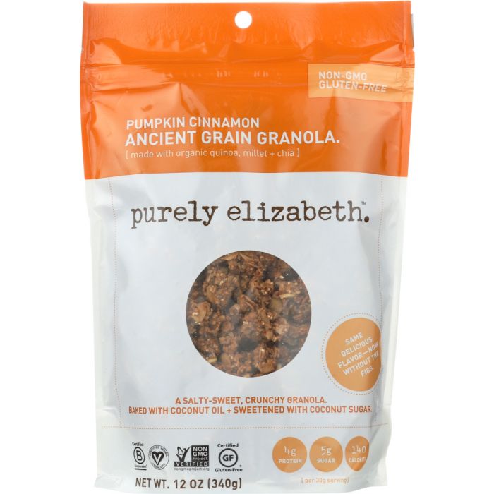 PURELY ELIZABETH: Pumpkin Fig Ancient Grain Granola, 12 oz