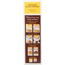 Load image into Gallery viewer, SIMPLE MILLS: Cracked Black Pepper Almond Flour Crackers, 4.25 oz
