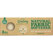 Load image into Gallery viewer, WOOLZIES: Wool Dryer Balls Natural Fabric Softener, 3 Pack
