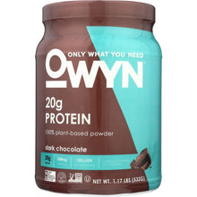 Load image into Gallery viewer, OWYN: Protein Powder Dark Chocolate, 1.2 lb
