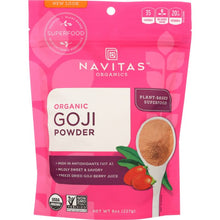 Load image into Gallery viewer, NAVITAS: Goji Dried Powder Organic, 8 oz
