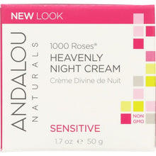 Load image into Gallery viewer, ANDALOU NATURALS: 1000 Roses Heavenly Night Cream Sensitive, 1.7 oz
