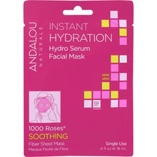 Load image into Gallery viewer, ANDALOU NATURALS: Instant Hydration Hydro Serum Facial Mask 1000 Roses Soothing, 0.6 oz

