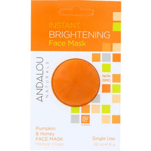 Load image into Gallery viewer, ANDALOU NATURALS: Instant Brightening Face Mask Pumpkin and Honey, 0.28 oz
