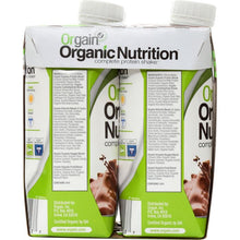 Load image into Gallery viewer, ORGAIN: Organic Nutritional Shake Creamy Chocolate Fudge 4 count, 44 oz
