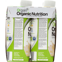 Load image into Gallery viewer, ORGAIN: Organic Nutritional Shake Sweet Vanilla Bean 4 count, 44 oz
