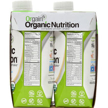 Load image into Gallery viewer, ORGAIN: Organic Nutritional Shake Sweet Vanilla Bean 4 count, 44 oz
