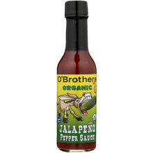 Load image into Gallery viewer, O BROTHERS: Hot Sauce Jalapeno Organic, 5 oz
