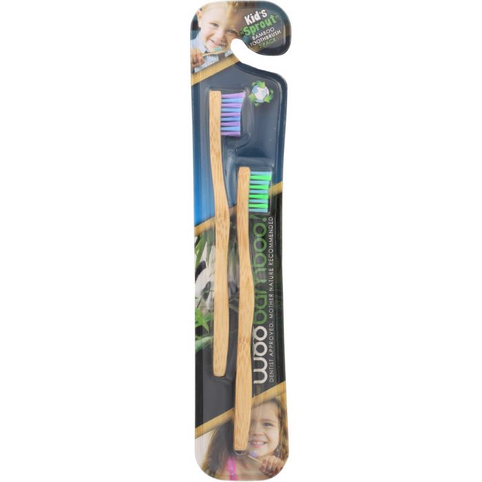 WOOBAMBOO: Sprout Kids Super Soft Toothbrush 2 Pack, 1 ea