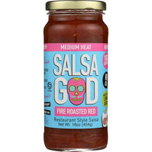 Load image into Gallery viewer, SALSA GOD: Salsa Medium Fire Roasted Red, 16 oz
