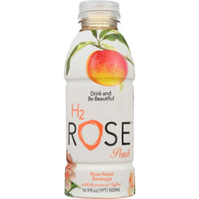 Load image into Gallery viewer, H2ROSE: Peach Rose Water Beverage, 16.9 fl oz
