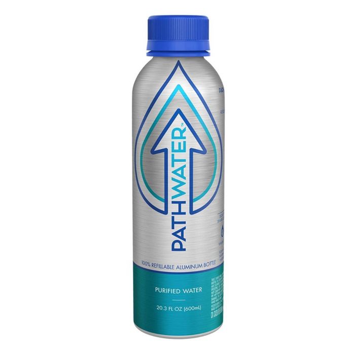 PATHWATER: Water Purified Aluminum Bottle, 20.3 oz