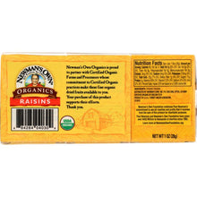 Load image into Gallery viewer, NEWMANS OWN ORGANIC: Organic Raisins 1 oz 6 Pack, 6 oz
