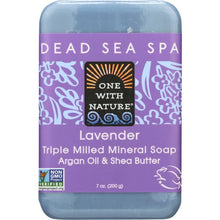 Load image into Gallery viewer, ONE WITH NATURE: Triple Milled Soap Lavender Soap Bar, 7 oz
