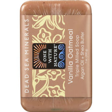 Load image into Gallery viewer, ONE WITH NATURE: Dead Sea Mineral Bar Soap Mild Exfoliating Vanilla Oatmeal, 7 oz
