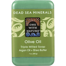 Load image into Gallery viewer, ONE WITH NATURE: Olive with Dead Sea Minerals Soap Bar, 7 oz
