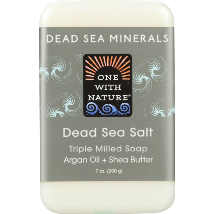 ONE WITH NATURE: Dead Sea Salt Minerals Soap Bar, 7 oz