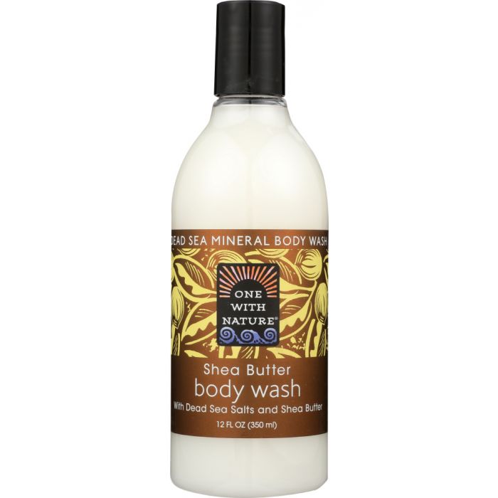 ONE WITH NATURE: Shea Butter Dead Sea Mineral Body Wash, 12 oz