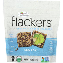 Load image into Gallery viewer, DOCTOR IN THE KITCHEN: Flackers Flax Seed Crackers Sea Salt, 5 oz
