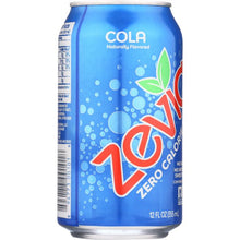 Load image into Gallery viewer, ZEVIA: All Natural Zero Calorie Soda Cola 6-12 fl oz, 72 fl oz
