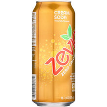 Load image into Gallery viewer, ZEVIA: All Natural Zero Calorie Cream Soda, 16 oz
