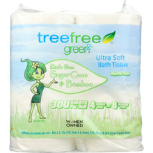 Load image into Gallery viewer, GREEN2: Tree Free Bathroom Tissue 2 Ply 300 Sheets, 4 pc
