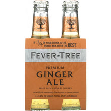 Load image into Gallery viewer, FEVER-TREE: Premium Ginger Ale 4x6.8 oz Bottles, 27.2 oz
