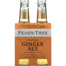 Load image into Gallery viewer, FEVER-TREE: Premium Ginger Ale 4x6.8 oz Bottles, 27.2 oz

