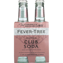 Load image into Gallery viewer, FEVER-TREE: Club Soda Bottle 4x6.8 oz Bottles, 27.2 Oz
