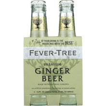Load image into Gallery viewer, FEVER-TREE: Premium Ginger Beer 4x6.8 oz Bottles, 27.2 oz
