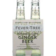 Load image into Gallery viewer, FEVER TREE: Soda 4pk Ginger Beer Light, 6.8 oz

