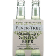 Load image into Gallery viewer, FEVER TREE: Soda 4pk Ginger Beer Light, 6.8 oz
