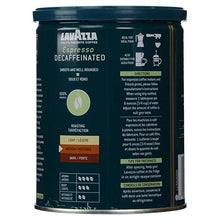 Load image into Gallery viewer, LAVAZZA: Coffee Ground Espresso Decaffeinated , 8 oz
