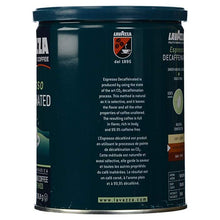 Load image into Gallery viewer, LAVAZZA: Coffee Ground Espresso Decaffeinated , 8 oz
