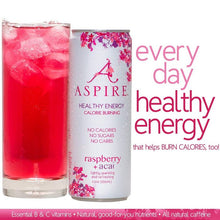 Load image into Gallery viewer, ASPIRE: Raspberry Acai Healthy Energy Drink, 12 fl oz
