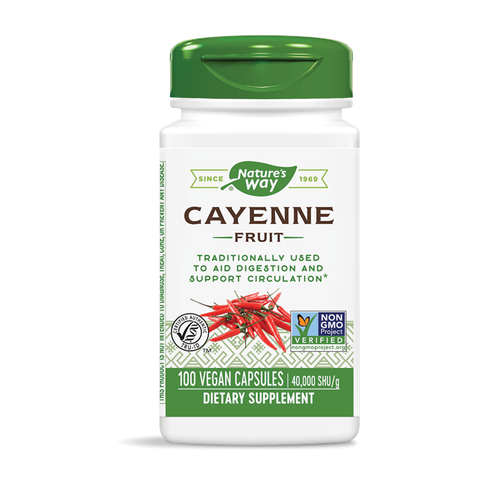 NATURES WAY: Cayenne Pepper 40,000 SHU/g, 100 vc