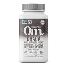 Load image into Gallery viewer, ORGANIC MUSHROOM NUTRITION: Om Chaga Mushroom Superfood Capsule, 90 cp
