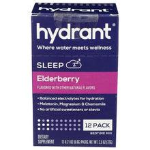 Load image into Gallery viewer, HYDRANT: Hydration Sleep Elderberry, 12 ea
